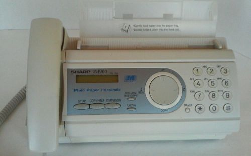 Sharp UX-P200 PLAIN PAPER TELEPHONE FAX GREAT CONDITION