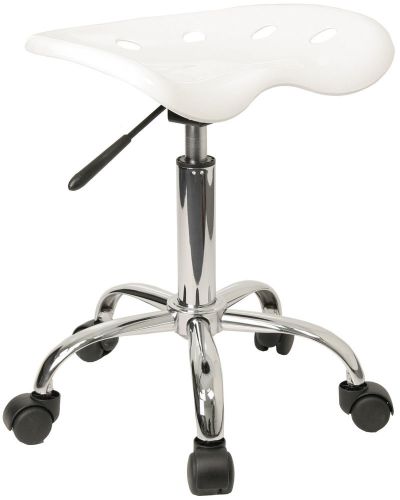 Flash furniture vibrant tractor seat and stool white for sale