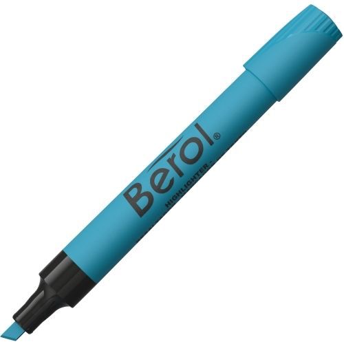 Lot of 4 berol highlighter - broad, narrow - blue ink/barrel - 12/pk - san64328 for sale