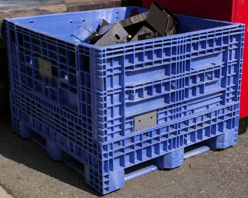 Bulk Collapsible Container Blue 48x45x34&#034; 1,500 lb capacity