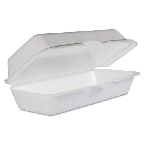 Dart® foam hot dog container with hinged lid (bag of 125) for sale
