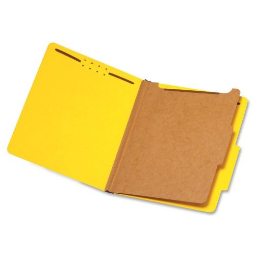 Quill Brand® Partition Folders; 4 Fasteners, YELLOW, Letter Size, 15 CT (7-51038
