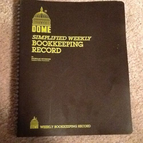 Dome Simplified Weekly Bookkeeping Record Book