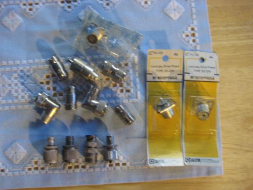 Vintage Lot of 14 UHF Coaxial Connectors incl. 4 adapters to BNC
