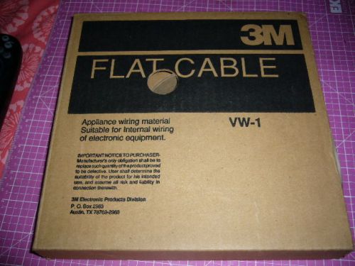Computer &amp; Robotics wire, Flat Cable, 3M, WF-1, 3302/9, 28AWG, .090, 100 FT, NEW