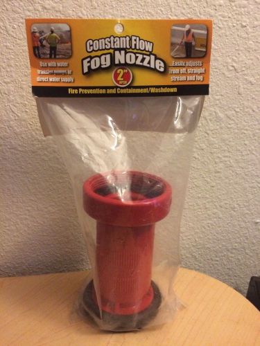 2  inch fire hoses nozzle nh/nst threads fog nozzle new!! for sale
