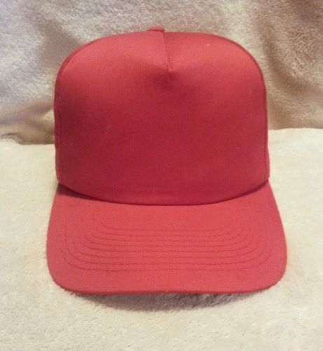 Red Vulcan baseball cap with insert adjustable strap V410