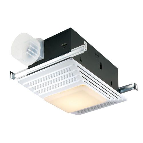 BROAN 655 Heater/Fan/Light, White Plastic Grille, 70 CFM