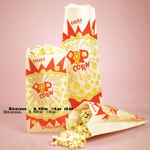 Popcorn bags 50 pcs.  1 ounce ,parties home movie items # 1p for sale
