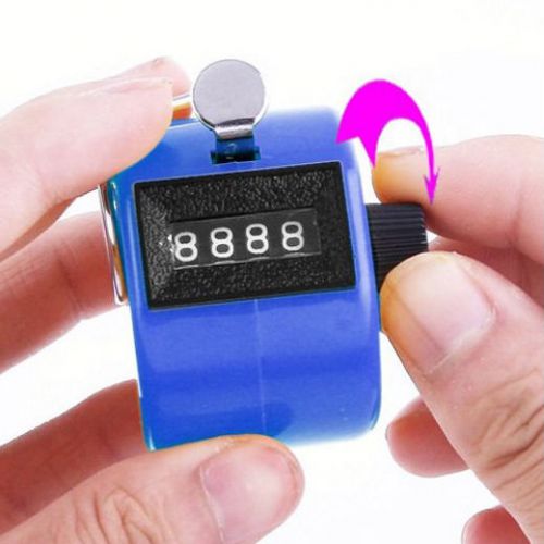 New 4 Digit Hand Tally Number Counter Counting Manual Mechanical Palm Golf 6PCS
