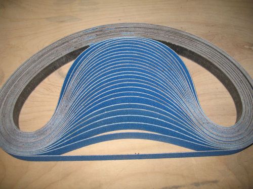 25 pcs. 1 x 42&#034; zirconia sanding/ grinding belts 60 grit, made in usa by us. for sale