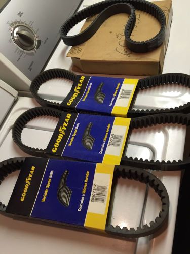 A lot of new industrial variable speed belts 3 Goodyear belts / 1 gates belt