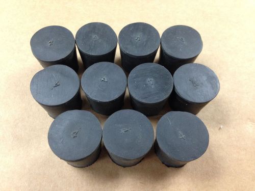Size 4 Chem Lab Flask Rubber Solid Stopper Lot of 11