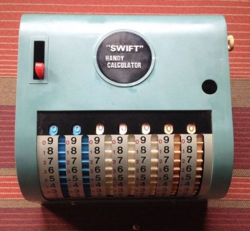 Vintage Swift calculator adding machine