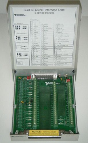 National Instruments NI SCB-68 Shielded Connector Block with E-Series Label