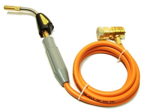 New! plumbing turbo torch with hose self lighting hand kit - swirl flame for sale