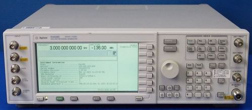 Agilent e4438c w/ 400/402/503/602 signal generator,250khz - 3ghz (n5181a n5182a) for sale