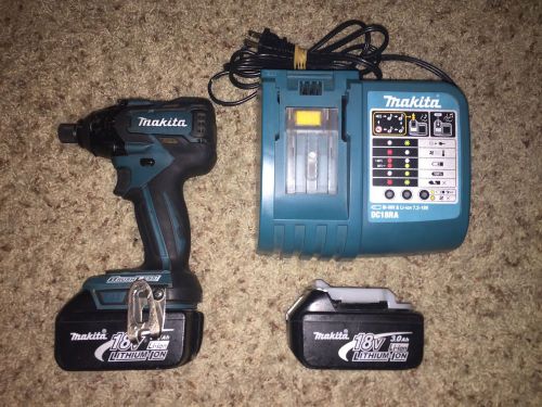 Makita XDT08 Brushless Impact Driver 1/4 Hex with (2x) 3.0 Amp Batteries+Charger