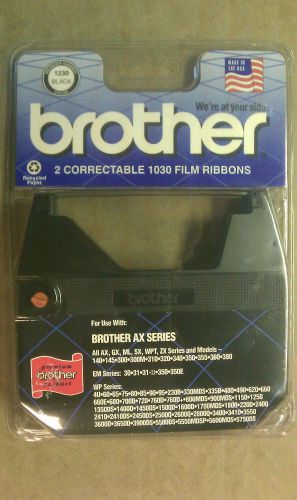 Brother 2 pack double correctable 1030 film ribbons 1230 black for sale
