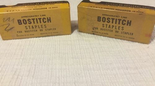 Vintage BOSTITCH Staplers - B8 Stapler Size : 2 Boxes With Staples