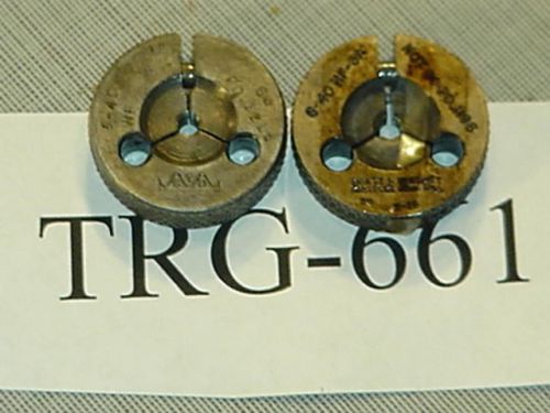 Thread Ring Gage Set 6-40 NO &amp; NOGO TRG-661