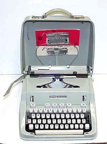 Really nice hermes 3000 typewriter w/booklet &amp; brush complete w/all knobs, etc. for sale