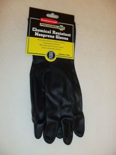 RUBBERMAID 9W92-PR08 CHEMICAL RESISTANT NEOPRENE GLOVES NEW ONE SIZE FITS ALL