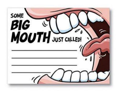 Big Mouth Note Pad, Gag Gift, Office Prank, Joke