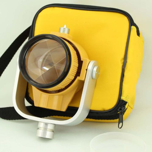 Single Prism with Bag for total station  Yellow colour