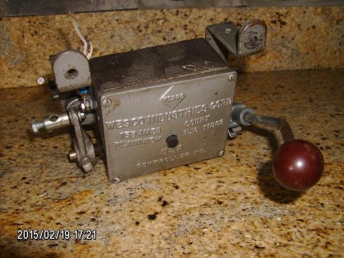 textile industry WESCO lever arm electric controller unit -steampunk