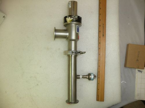 Nor-cal esvp-1502-nwb angle valve assembly with varian vacuum gauge for sale