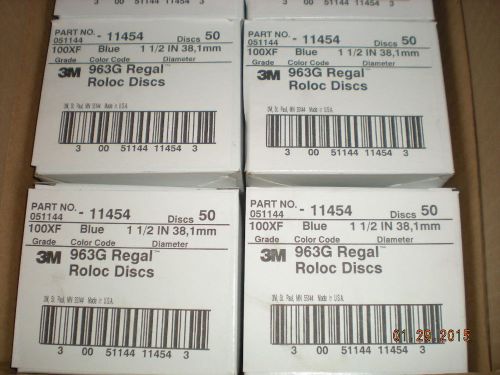 3M™ Roloc™ 11454 Coated Finishing Disc 1-1/2&#034; diameter 100 Grit *CHEAP* 10 boxes