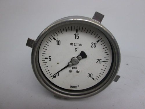 Wika 316 ss tube pressure 0-30psi 3-1/2 in 1/4 in npt gauge d267410 for sale