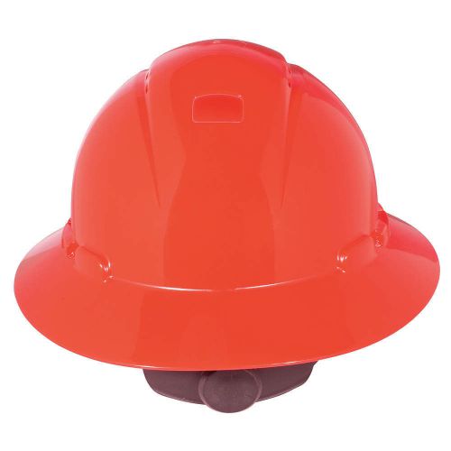 Hard Hat, Full Brim, 4pt. Ratchet, Red H-805V-UV
