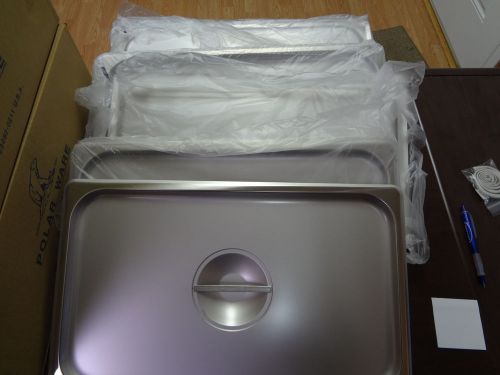New polar ware full size steam pan lid cover. boxes of 6. #362 for sale