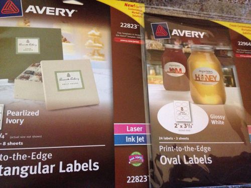 2 New Packs Avery Labels 72 Unique Labels Great Marketing