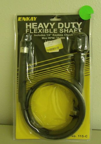 Enkay Heavy Duty Flexible Shaft with 1/4&#034; Keyless Chuck 115-C