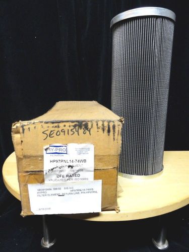 HY-PRO FILTRATION ~ HYDRAULIC FILTER ELEMENT DFE RATED ~ P/N HP97RNL14-74WB