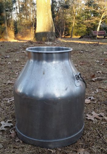 Vintage DeLaval Milk Bucket 5 Gallon Stainless Steel