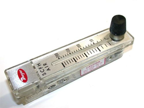 Up to 3 dwyer rate-master flowmeter 20-200 scfh air rma-10-ssv for sale