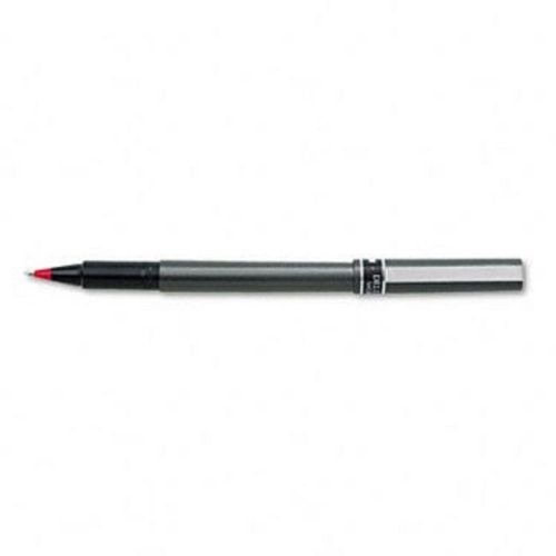 Uni-Ball - Deluxe Roller Ball Stick Waterproof Pen, Red Ink, Micro - 60026