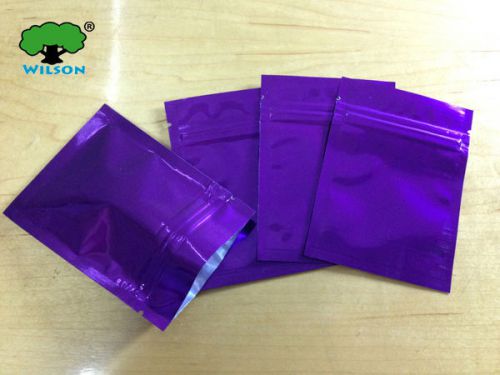 1000 Empty bag Purple Top Feed Foil Ziplock Bags Pouches 3 x 4 Incense FAST DHL