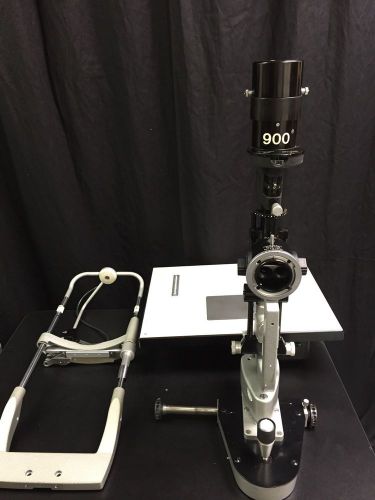 Haag streit ophthalmic slit lamp with table top for sale