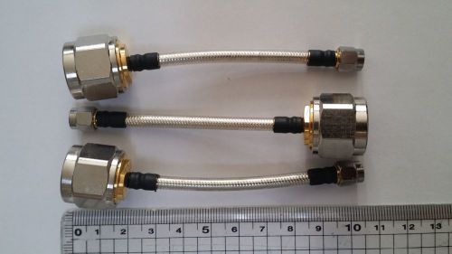 N Male to SMA Male cable  RG405, 10.5cm/4in, 3pcs