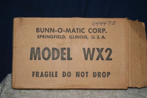 BUNN O MATIC WX2 Dual (2) Burner Warmer Stoves NEW IN BOX