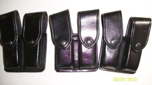 Don Hume double magazine pouch Used  Lot of 3 Pouches 850-2 N.Y.  D416-R