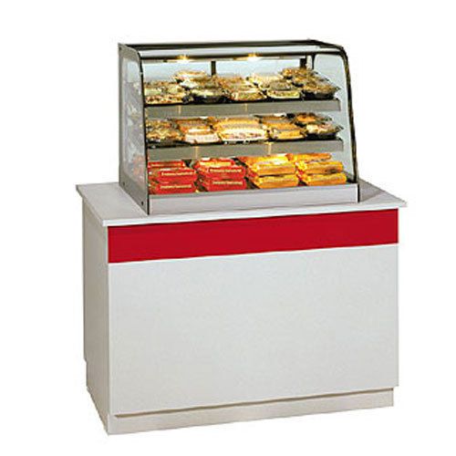 Federal ch4828 display case, heated, countertop, curved glass, 48&#034; wide, signatu for sale