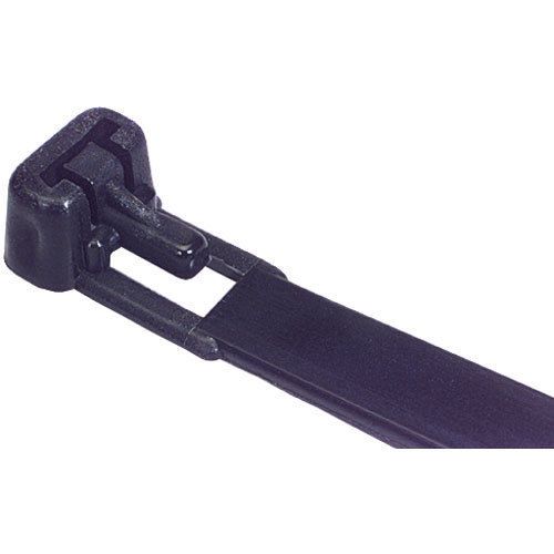 Cable ties 7-1/2&#034; black releasable 100 pcs. made in usa 080-852 for sale