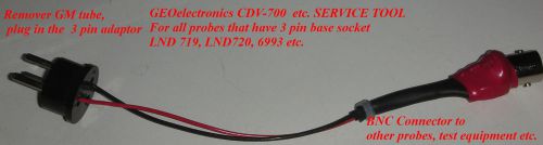 GEOelectronics Grade CDV-700 Service Tool II  (3 Pin to BNC FEMALE)