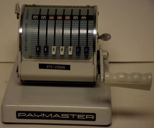 Vintage Paymaster Check Writer Stamping Series X-550 collector Green